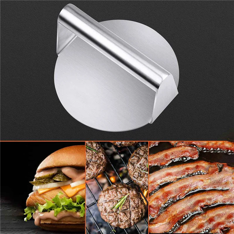 NOCM 2X Burger Press,Round Smash Burger Press,Griddle Accessories Kit For Grill, Hamburger Patty Maker And Squeeze Grease