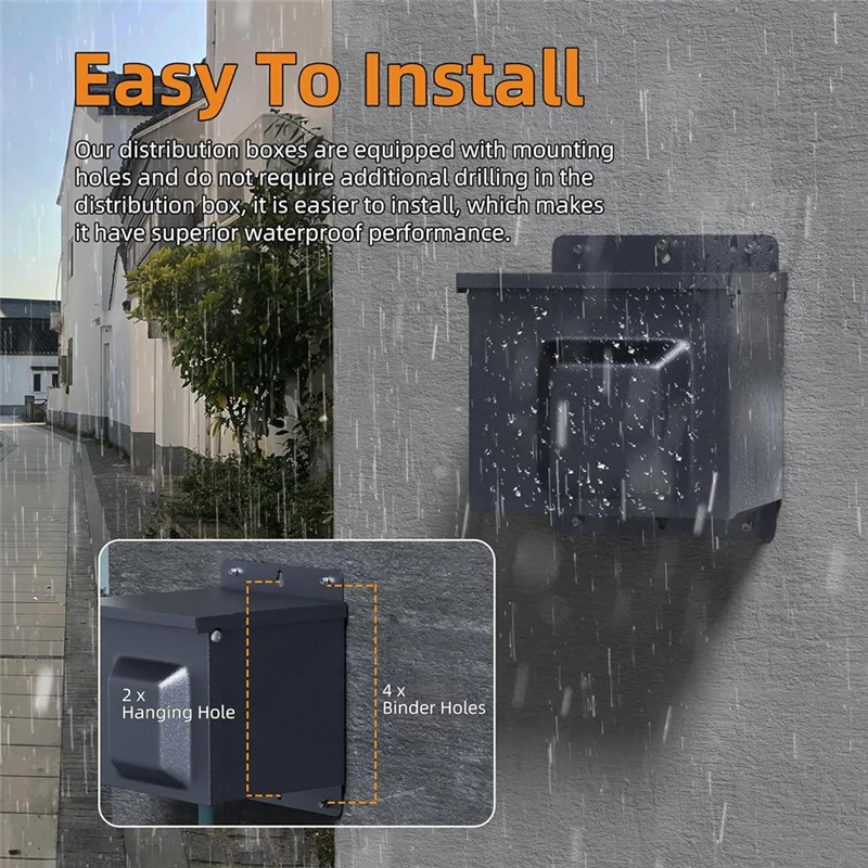 AR--1 30A RV กล่องกระจาย American RV กล่องกระจายตู้กระจาย Power Socket กล่อง Circuit Breaker, Durabl