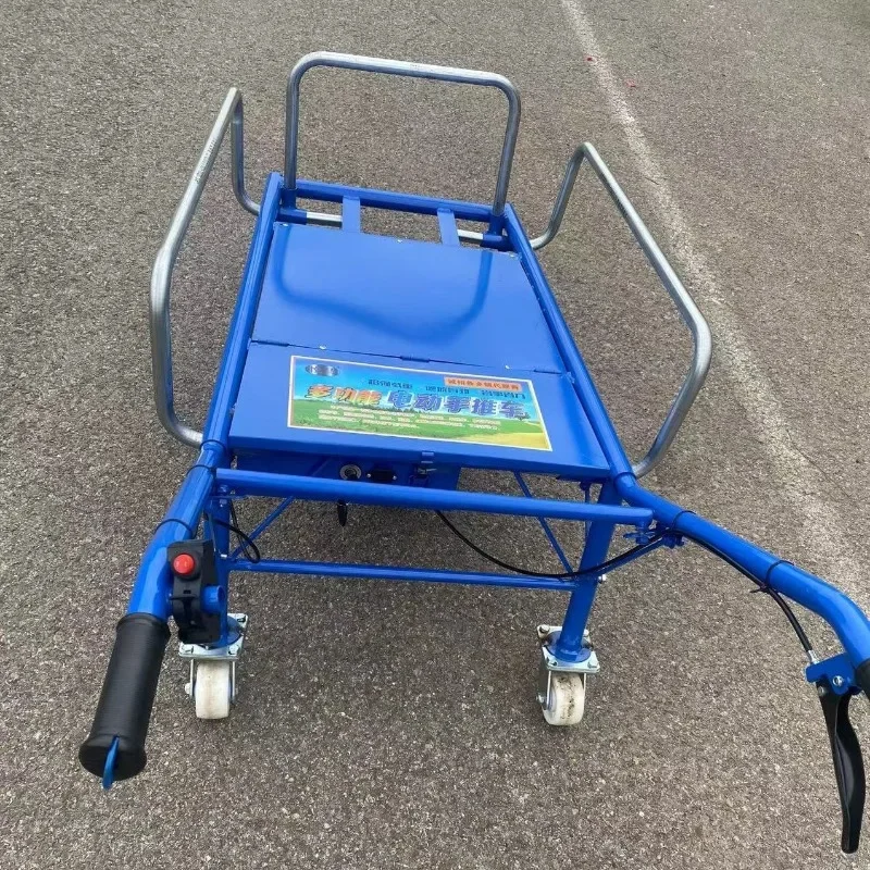 Agricultural chicken bus climbing hand push small electric orchard transportation unicycle single wheel creeper  trolley
