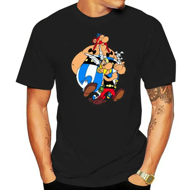 Camiseta de Asterix y Obelix para hombre, ropa de calle de manga corta, 100 de algodón, impresionante gráfico XXX