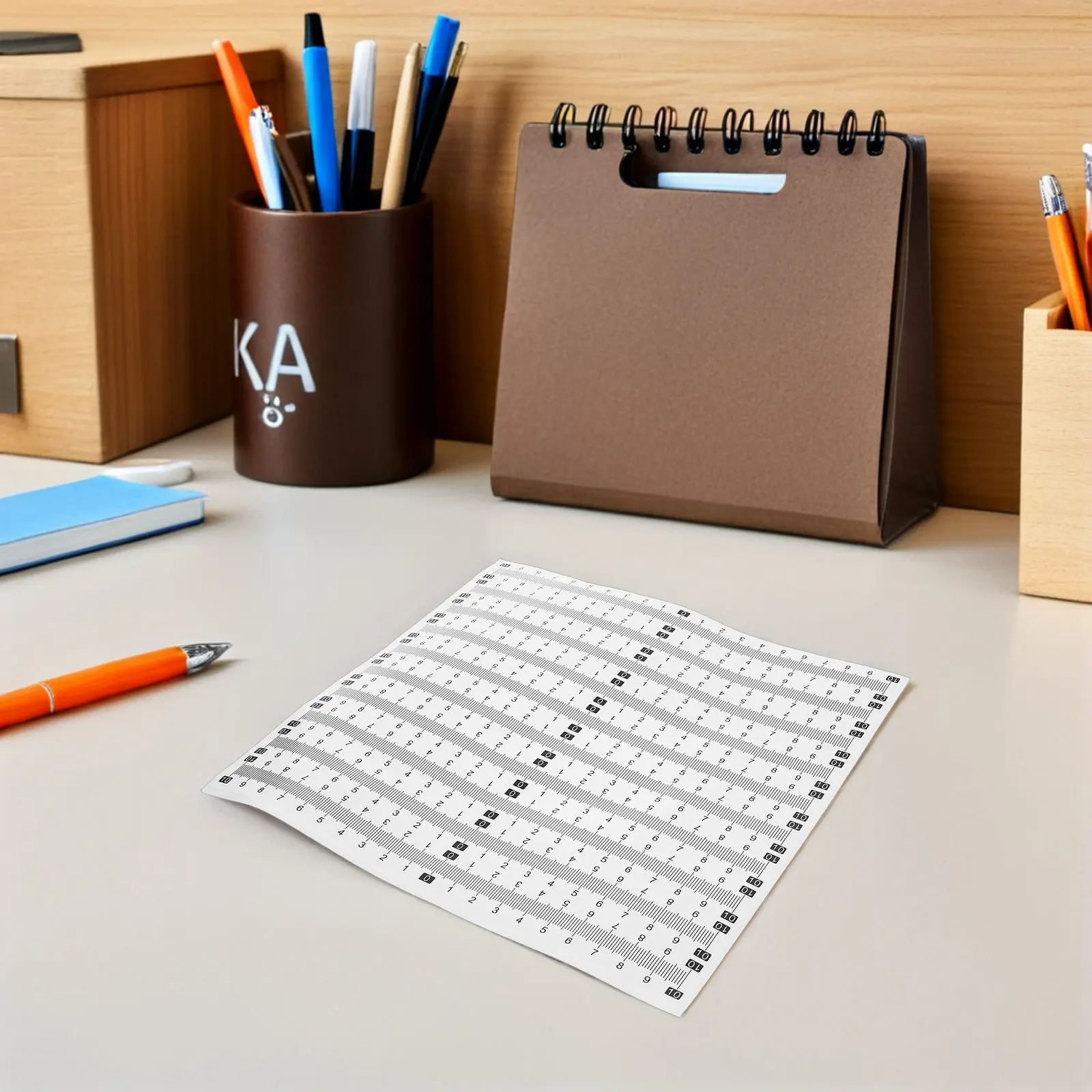 

40Pcs Workbench Adhesive Ruler Tape Self Adhesive Metric Tape Measure Sticker for Woodworking Fish Measuring Desk Scale Sticker