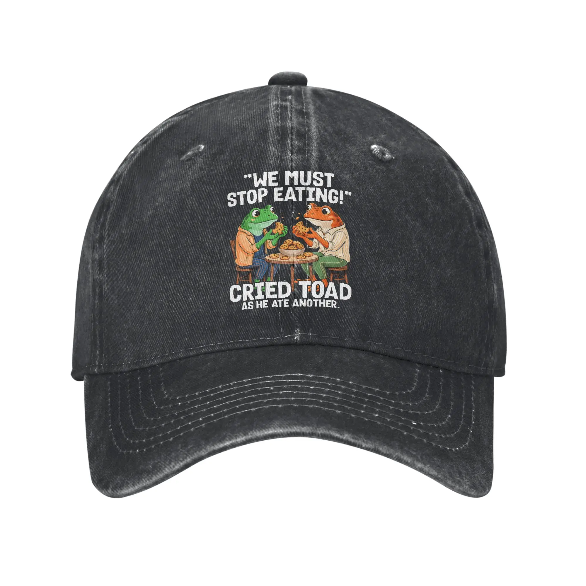 We Must Stop Eating Toad As He Ate Another Frog Casual Baseball Cap  Outdoor Gym Trucker Hat Summer Hot Sale Unisex-Teens Caps