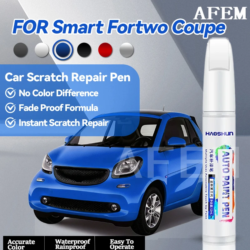 Specialized Automobiles For Smart Fortwo Coupe Paint Repair Pen Touch Up Scratch Remover DIY Auto Accessories Black Cool Silver