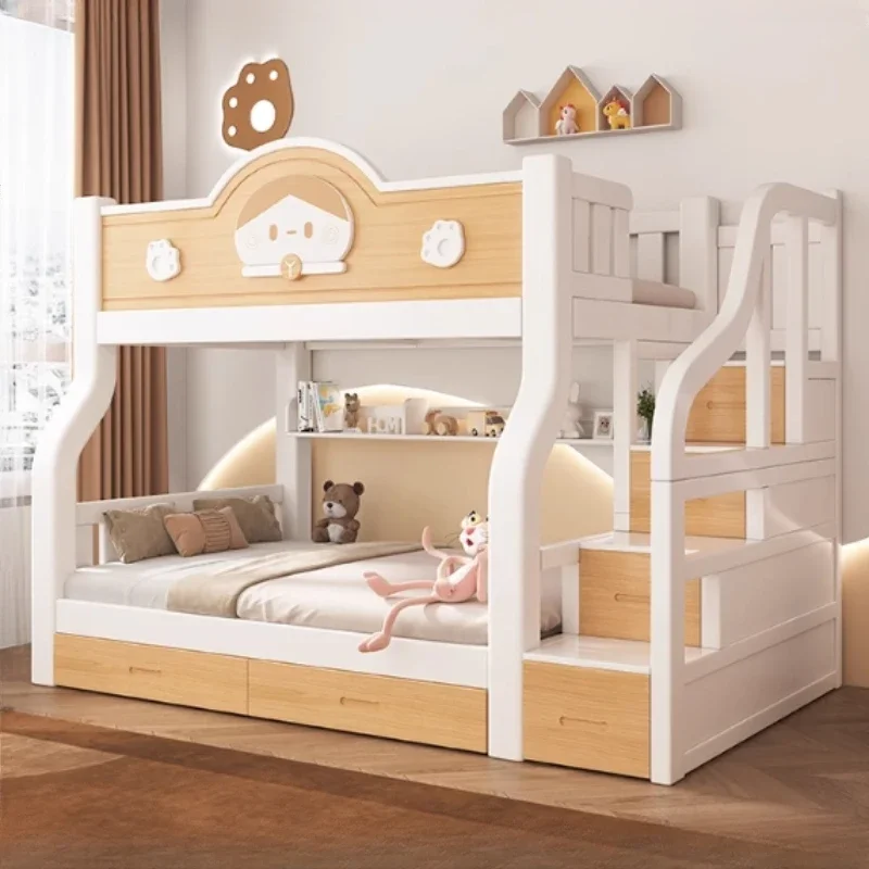 

Drawers Storage Bunk Bed Childrens Nordic Kids Living Room Bunk Bed Luxury Modern Cama Montessoriana Infantil Bedroom Furniture