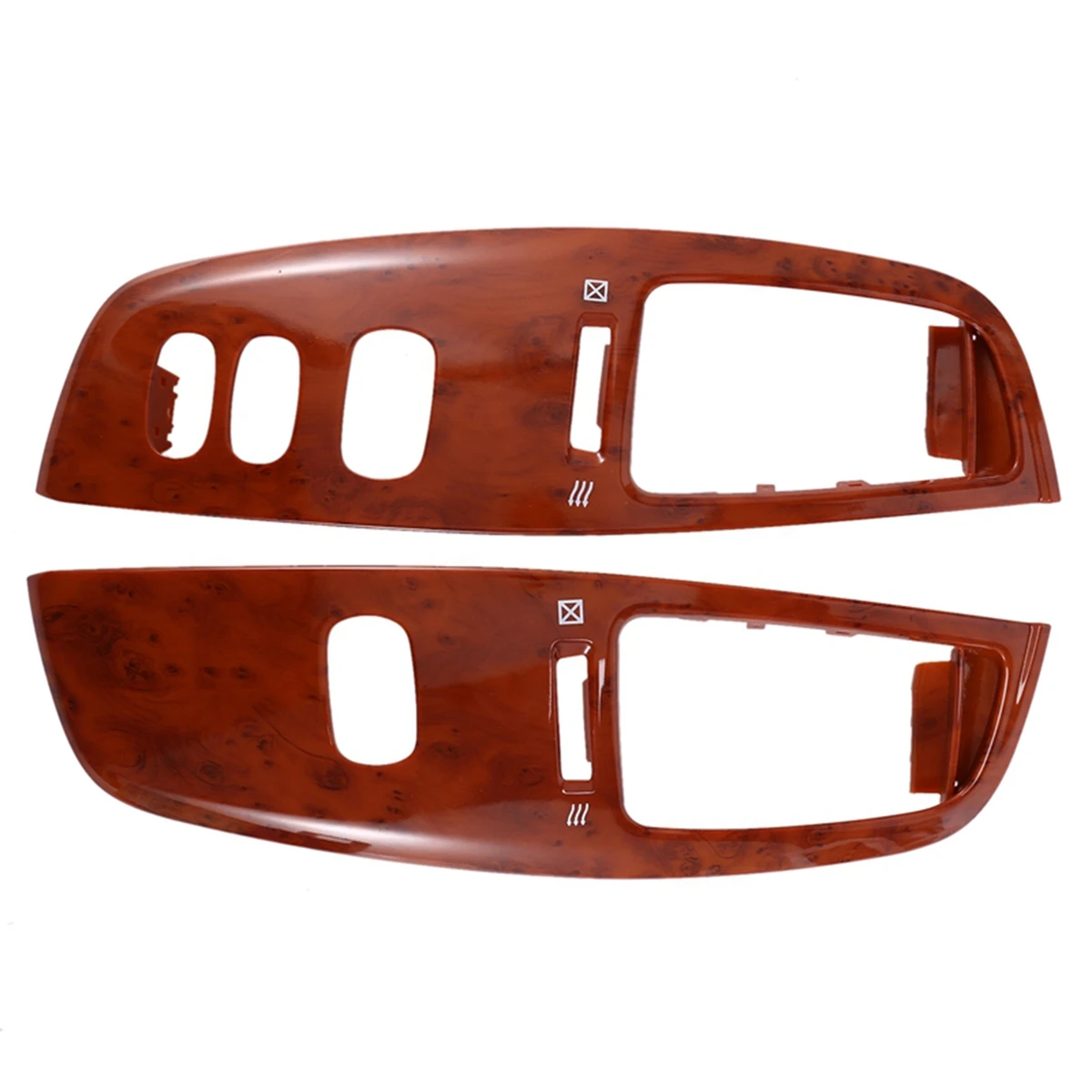 Car Interior Dashboard Air Vent Frame for Toyota Land Cruiser 100 LC100 FJ100 97-07 Air-Conditioning Outlet Wood Grain