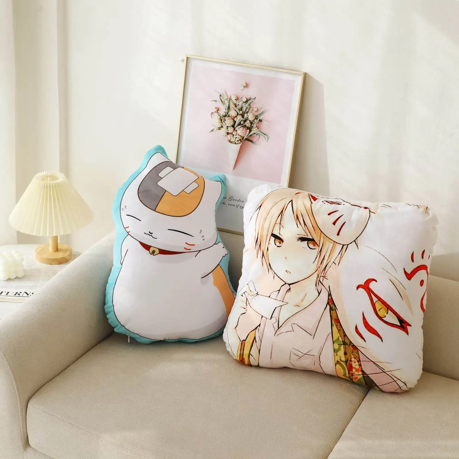 Natsume Yuujinchou Plush Pillows Nyanko Sensei Dakimakura Anime Cat Cushion Natsume Takashi Throw Pillow Madara Stuffed Doll