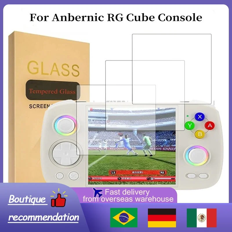 For Anbernic RG Cube Tempered Glass Screen Protector Films RGCube 9H HD Retro Console Screen Protector Film Game Accessories