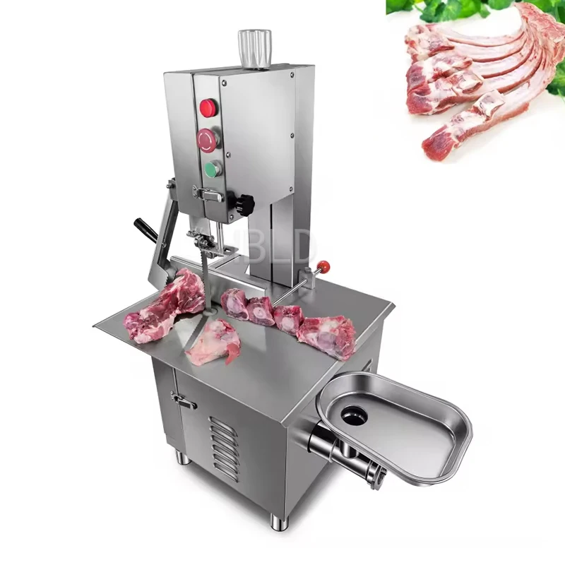 Factory Direct Sales Meat Shop Supplies Fully Automatic Goat Meat Bone Cutting Machine With Meat Grinder