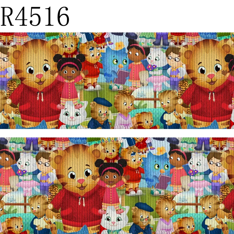 Cartoon character 7/8inch 1inch 1.5inch 2inch 3inch printed grosgrain ribbon Sewing Bow-knot Crafts material R4516