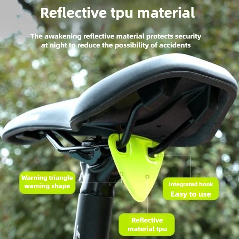 قلادة تحذيرية للسلامة لركوب الدراجات الجبلية والدراجات، ديكور مثلث عاكس عالي السطوع في حالات الطوارئ #3