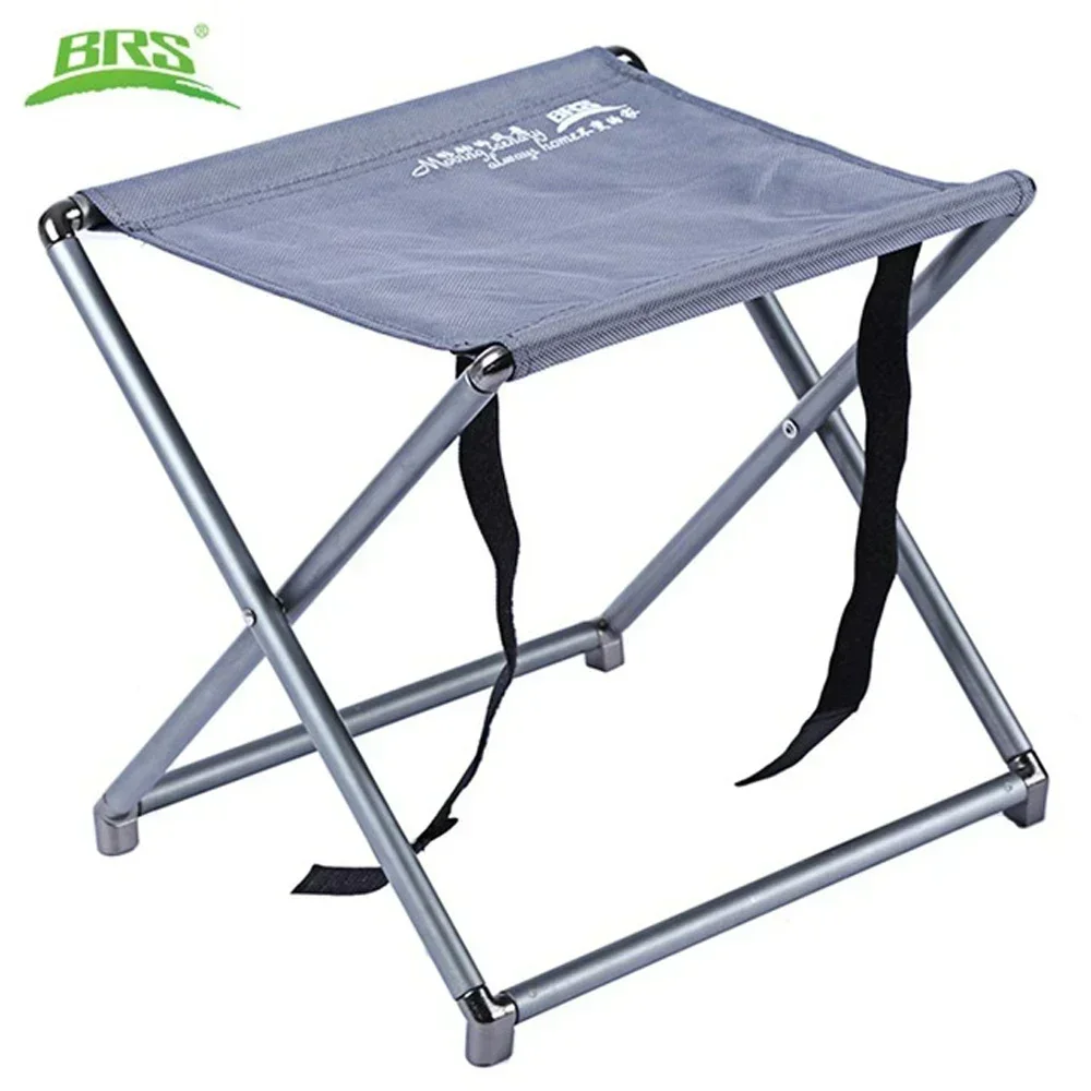 

BRS-D21 Lightweight Outdoor Aluminum Alloy Folding Camping Chairs Hiking Picnic Compact Portable Collapsible Fishing Stool