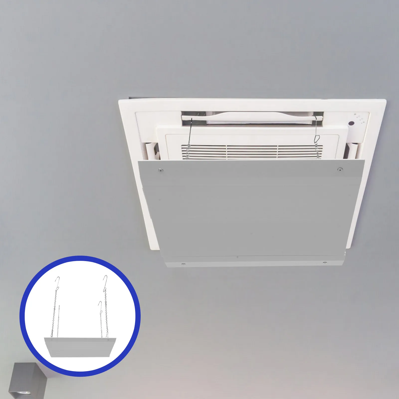 Air Conditioner Deflector Hanging Chain Windshield for Ceiling Central Air Conditioner Vent Deflector Wind Guide Baffle
