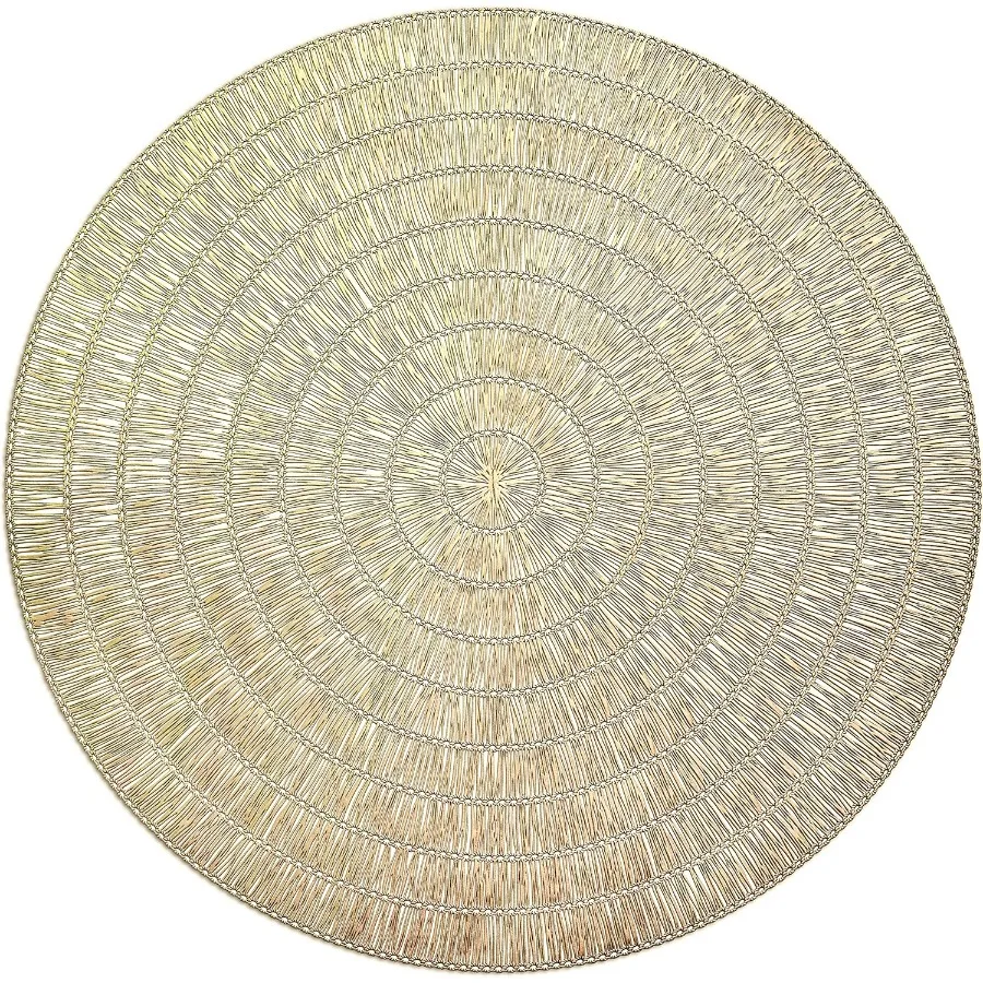 

Упаковка из 40 шт./центральные салфетки, моющиеся, легко чистящиеся, ПВХ, термостойкие, тканые виниловые коврики для стола (разветвитель матового золота)