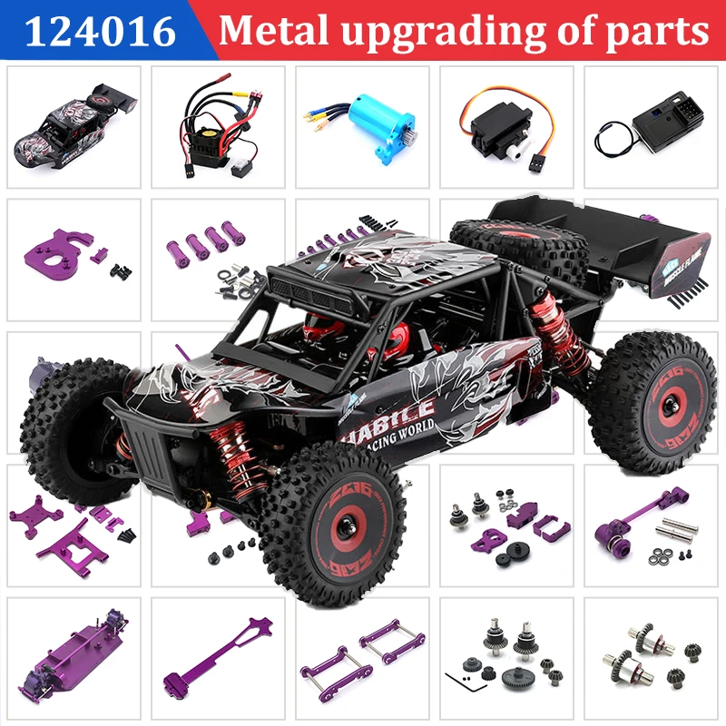 WLTOYS 144001 144002 124016 124016 124017 124019 Metal Retrofit RC Accessories Set Rc Cars for Adults Rc Crawler Parts