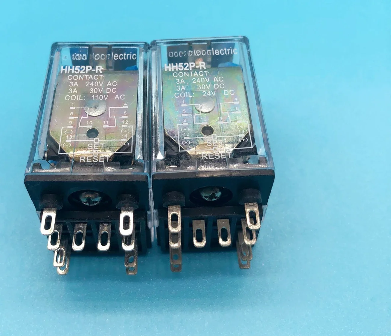 Magnetic retention intermediate relay HH52P-R AC110V DC24V