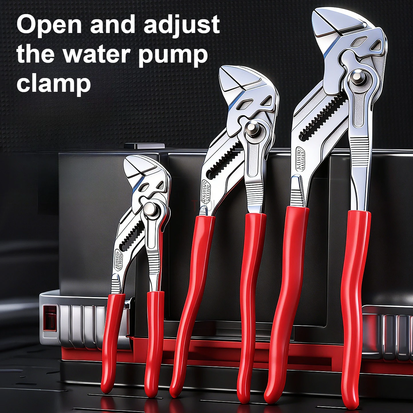 Universal Wrench Water Pump Pliers Quick Adjustment Industrial Grade Multifunctional Adjustable Large Opening Firm Clamping