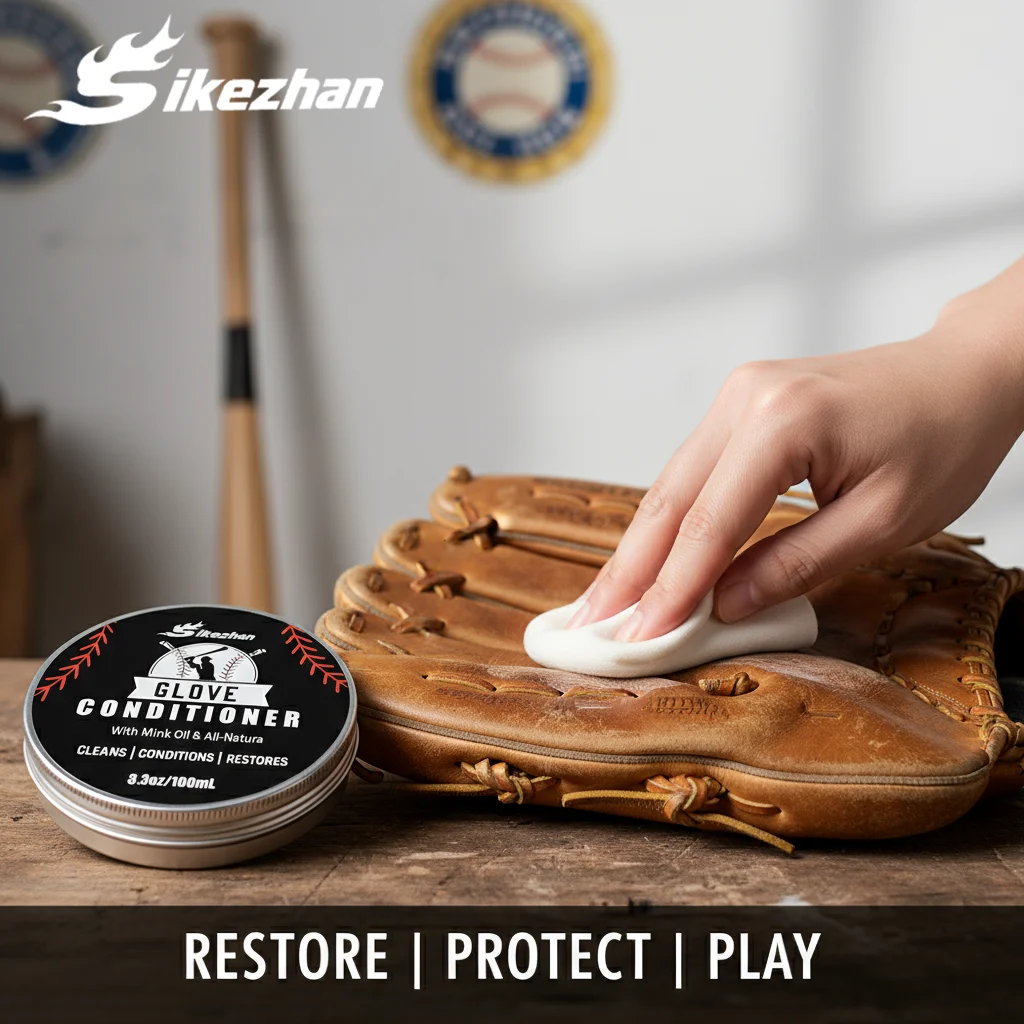 Glove Leather Conditioner - Use on Baseball Gloves, Softball Gloves, and Other Leather Sports Equipment Portable