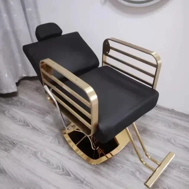 

Women Reclinable Barber Chair Luxury Personalized Professional Designed Barber Chair Salon Tattoo Silla Barberia Commercial