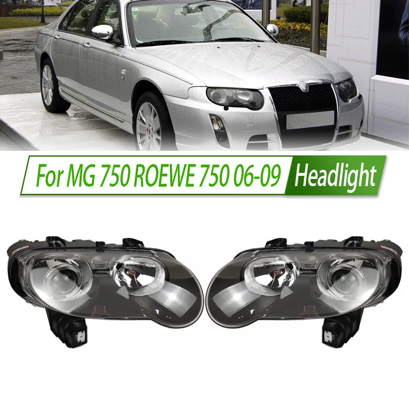 

Для MG 750 ROEWE 750 06-09 галогенная фара в сборе, OEM-стиль, цоколь для лампы передней фары, замена Plug & Play