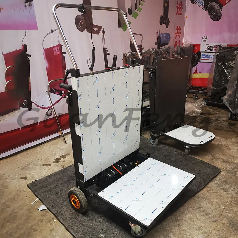 Electric Stair Climbing Vehicle Cargo Handling Cart Crawler-Type Up And Down Stair Climber Folding