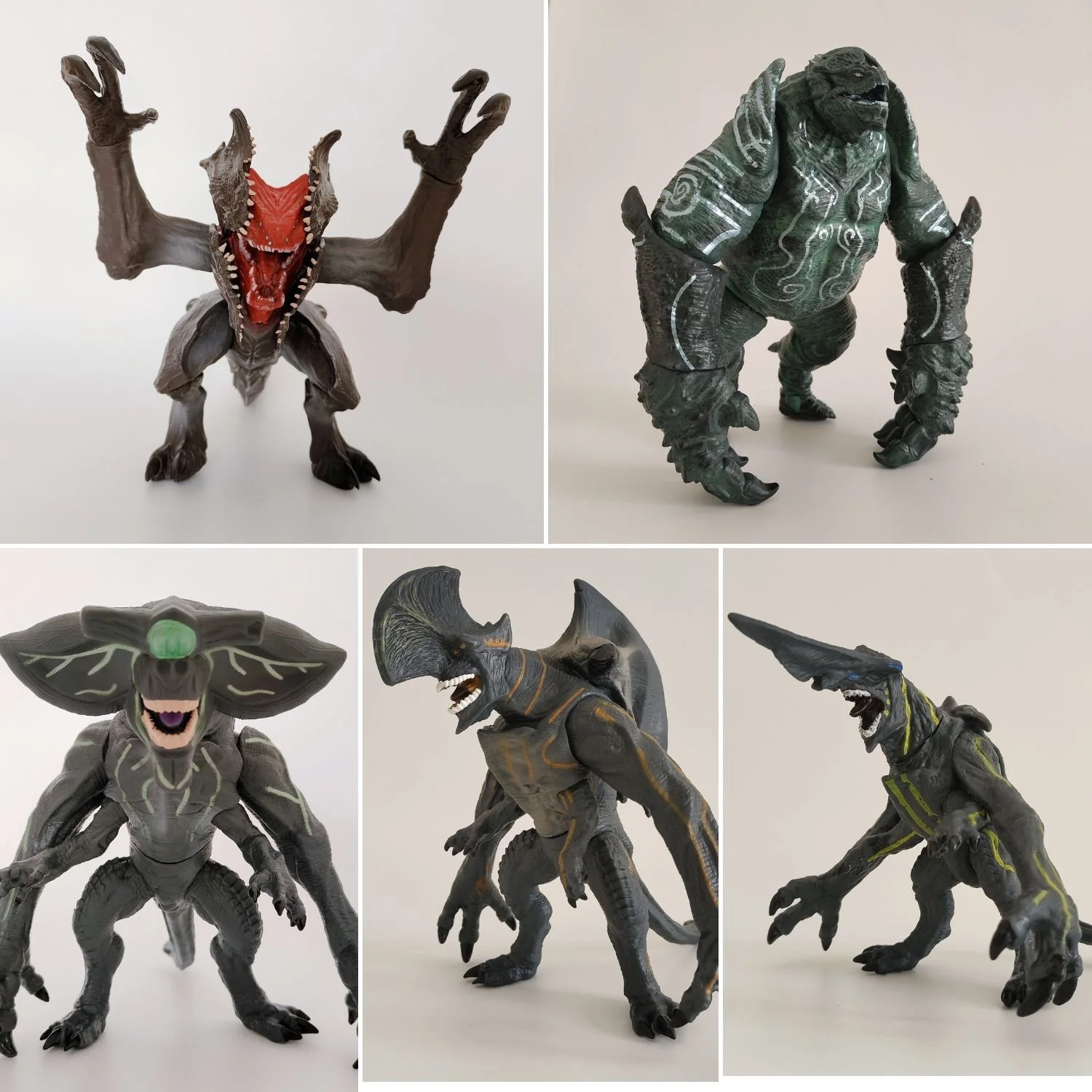 Nueva figura Pacific Rim Monsters Scunner Leathback Mega Kaiju Trespasser Knifehead estatuilla modelo niños regalo de Navidad