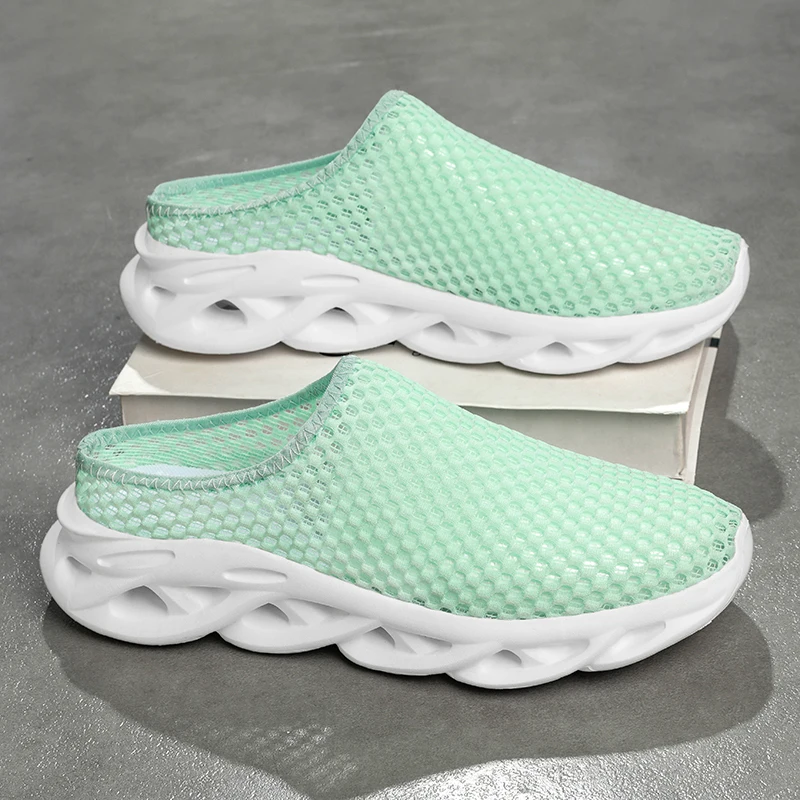 

Summer Soft Foam Insole Hand Woven Casual Flats for Men Breathable Knit Weaving Daily Commuter Leisure Footwear