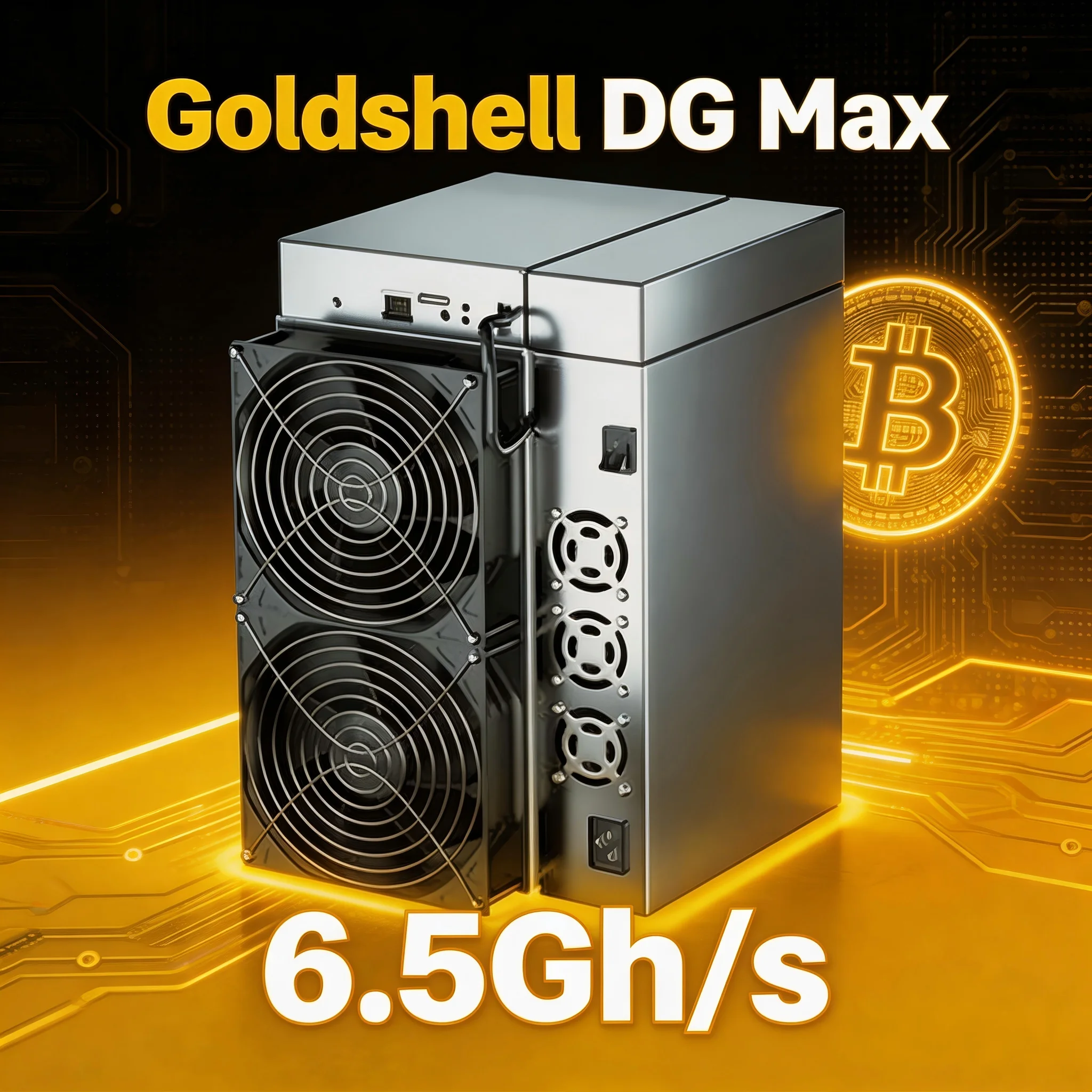 

Jingle Mining Goldshell DG Max Litecoin Dogecoin Miner 6.5Gh/s Power Supply Power Cord Brand New crypto mining machine miner