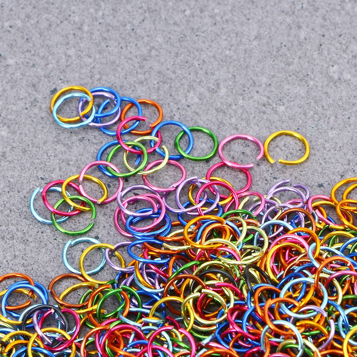 3200pcs Colorful Aluminum Jump Mixed Color Jewelry Accessories For Diy Earrings Necklaces Bracelets Making Craft Connecting