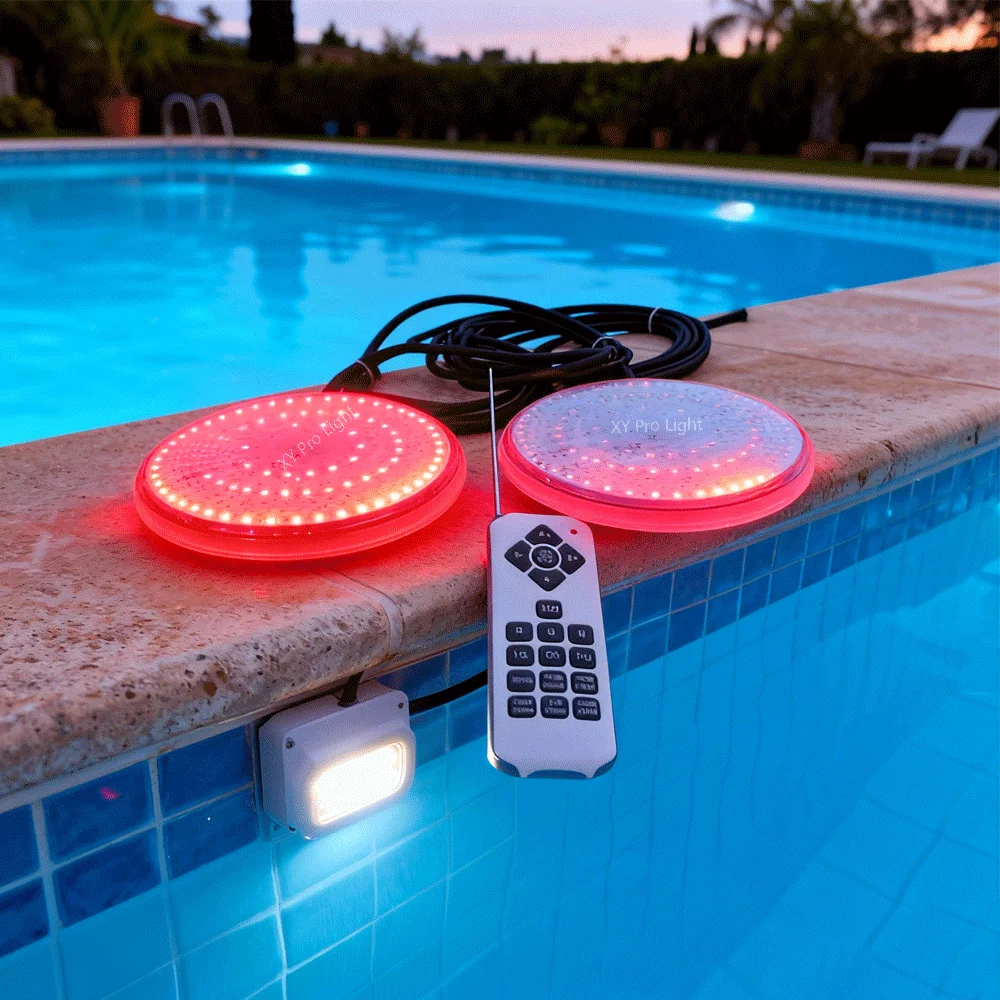 

42 Вт 18 Вт Светодиодный светильник для бассейна IP68 Водонепроницаемый уличный PAR56 30 Вт 24 Вт RGB Подводные фонари 35 Вт Светодиодные прожекторы для пруда Piscina Luz