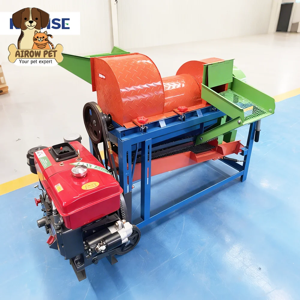 AIROW Multifunctional Grain Thresher Machine for Corn, Soybean, Wheat and Rice Processing with High Efficiency