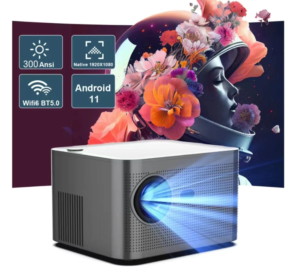 

STLF Advanced Factory Sell HY350 Smart Android 11 Proyector Full hd Home Theater Video HD Projecteur Portable 4k Projector