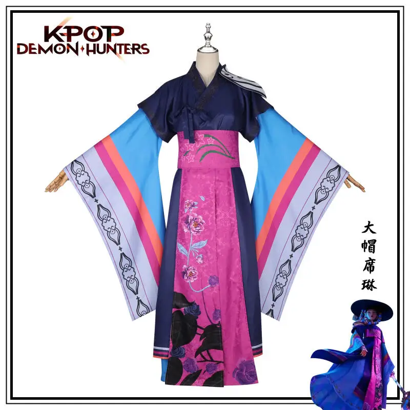 

6 Piece Set Demon Hunters Kpop Celine Cos Clothing Girls Cosplay Set Stage Performance Clothing Birthday Party Clothing Gift