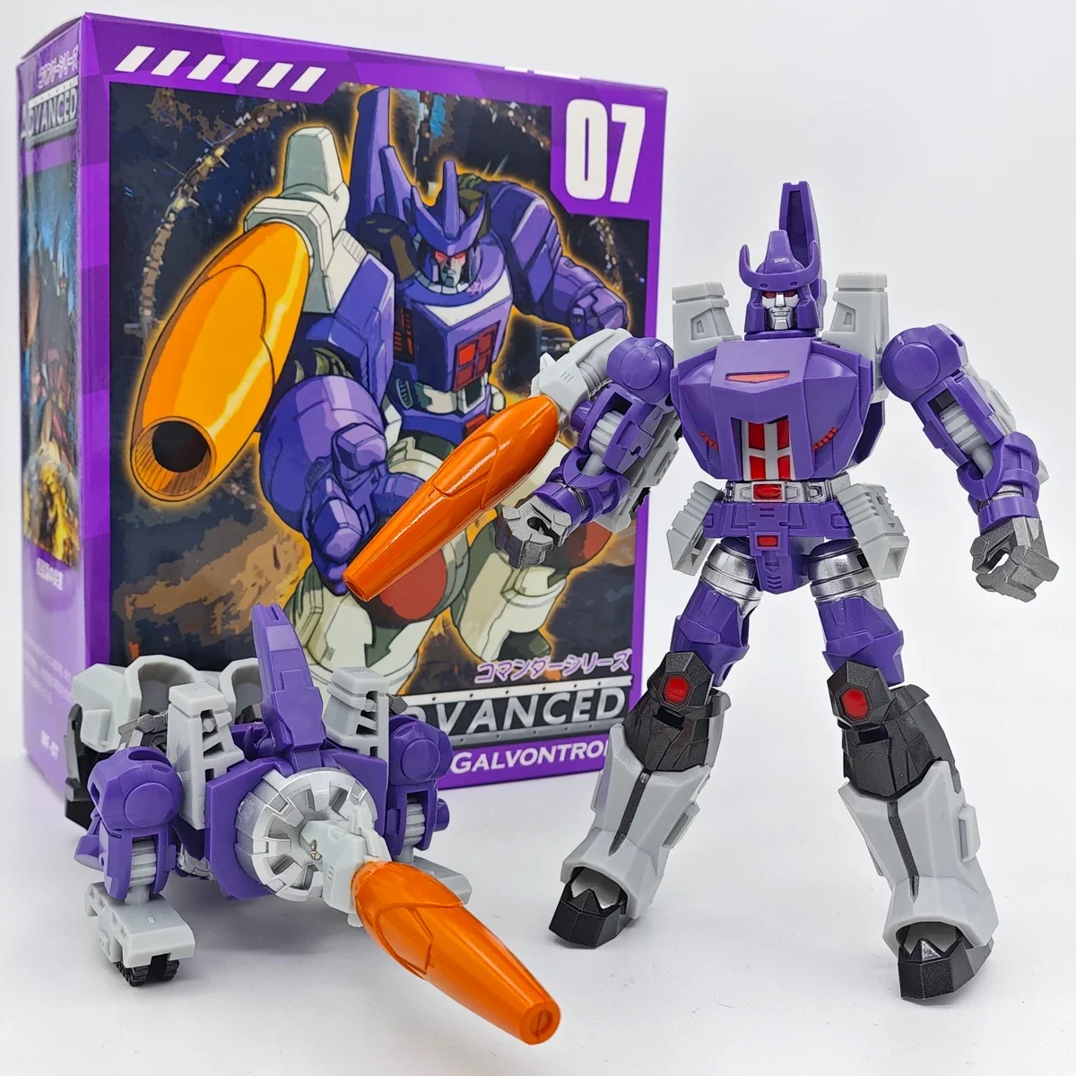 Mech Fans TOYS MFT MF-07 Galvontron MF07 Advanced Series Galvatron Figurka akcji 12 cm W/Box-Second Edition