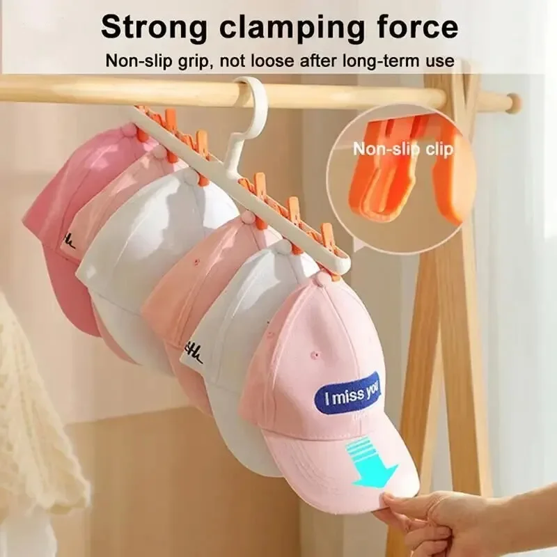 1pc Hats Socks Organizer Rack Hanging Peaked Cap Scarf Storage Rack Hanger Multifunctional Closet Wardrobe Storage Holder