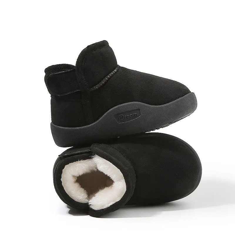 Crianças botas de neve de inverno engrossado forro quente unisex criança baixo corte botas curtas para uso ao ar livre nova chegada ​