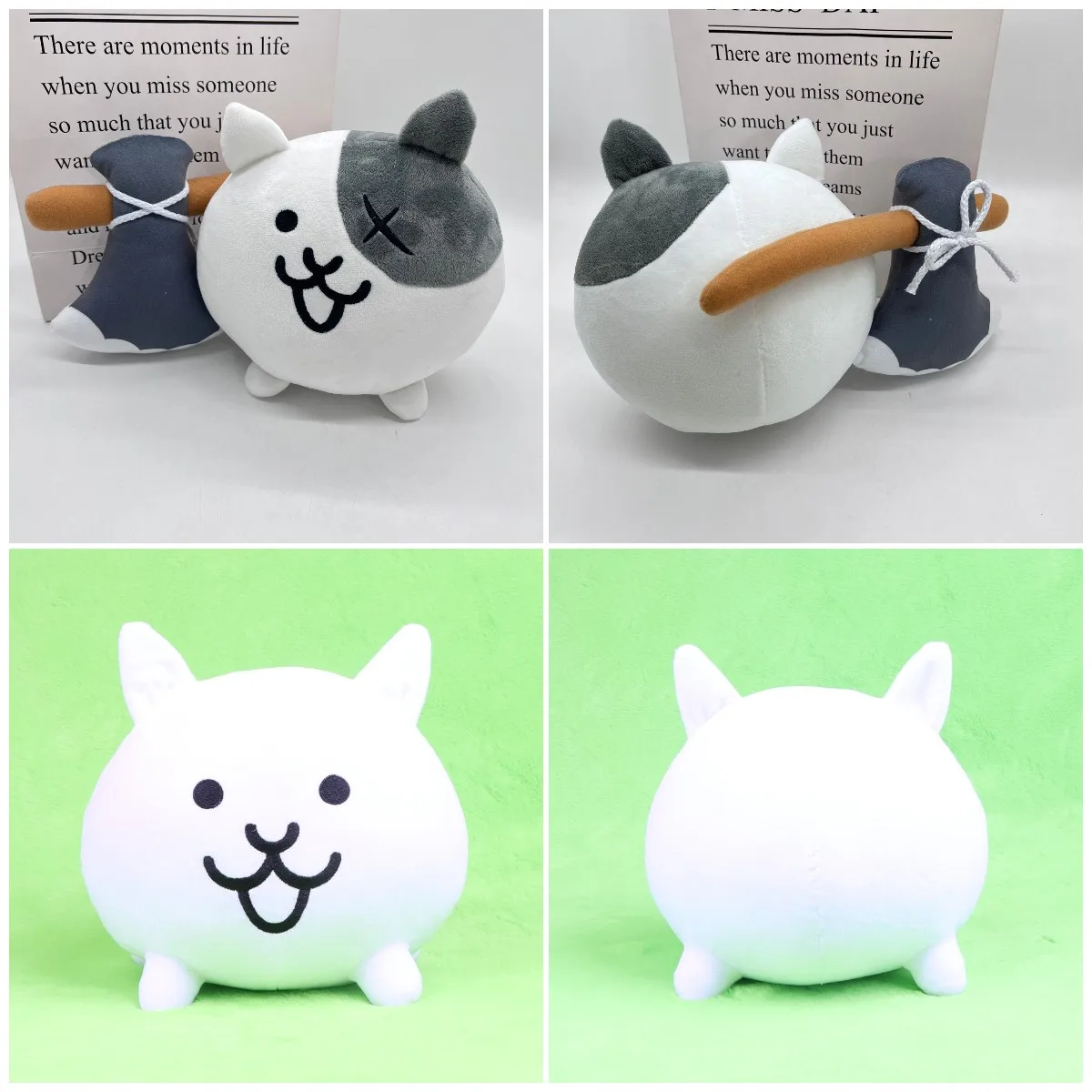 

33cm The Battle Cats Plush Toy White Neko Cat Soft Toy Cartoon Anime Figure Plush Stuffed Animal Toy Peluche Gift Toy for Kids