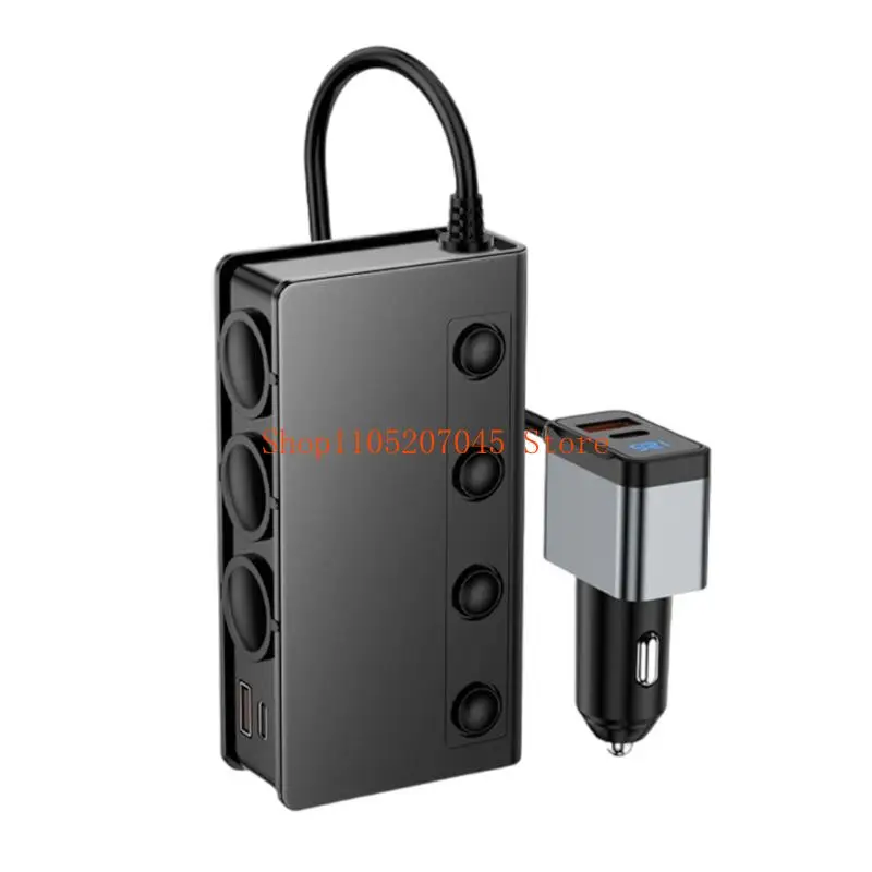 

Автомобильные зарядные устройства с USB-портом 37cd PD18W QC3.0 Адаптер для быстрой зарядки прикуривателя с 4 отдельными питания