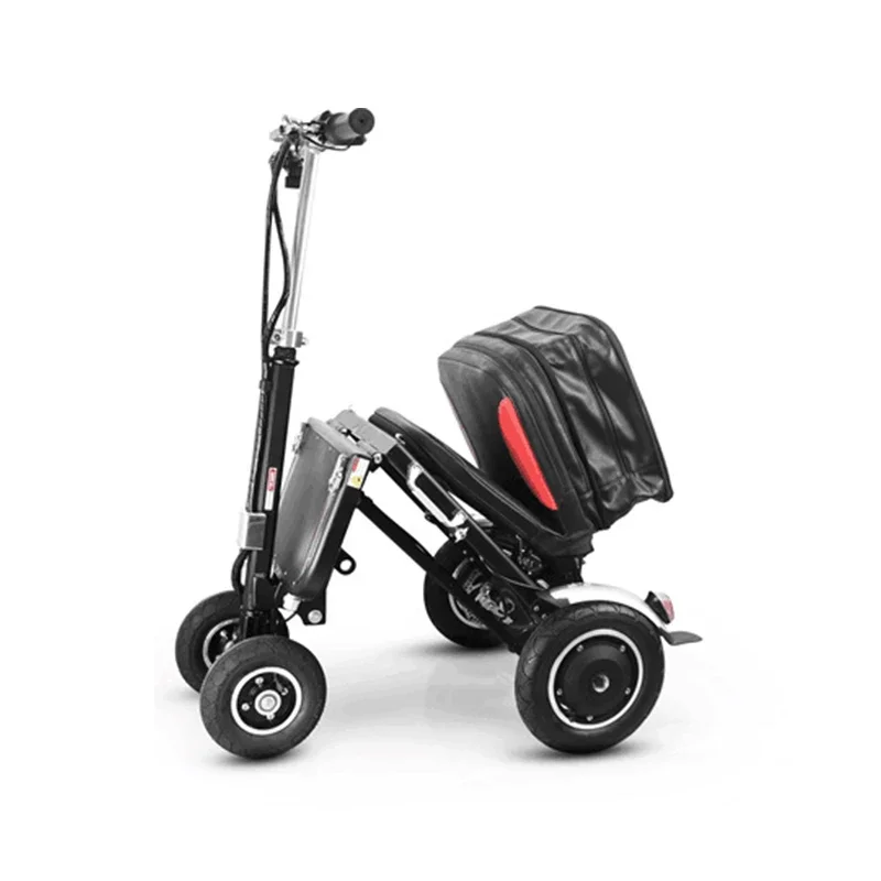 

Elderly Mobility Scooter Foldable Wheels And Tires Carbon Folding Scooters 3 Wherl Powerful Drives Auto Electric Wheelchairs