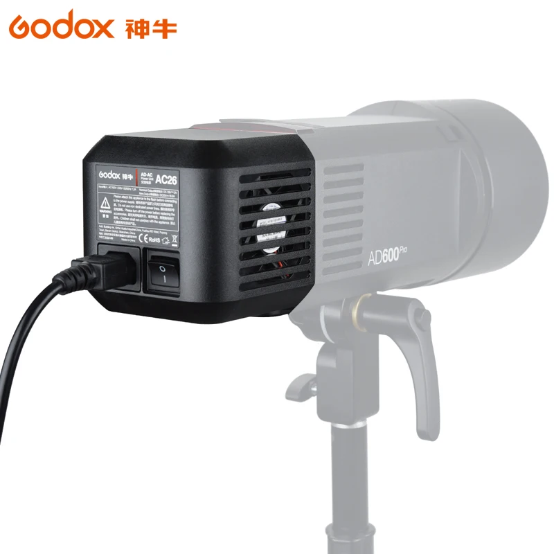 GODOX AD600Pro＋AC-26 その1 EACHSHOT Godox AC-26 Adapter for AD600Pro AD600 PRO II AD800 Pro