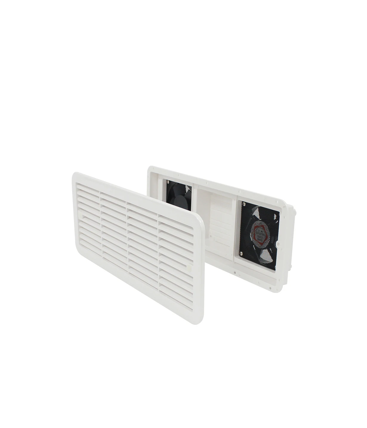 Camper Ventilation Fan black / white air inlet and outlet exhaust fans and side air outlet of the motorhome trailer caravan