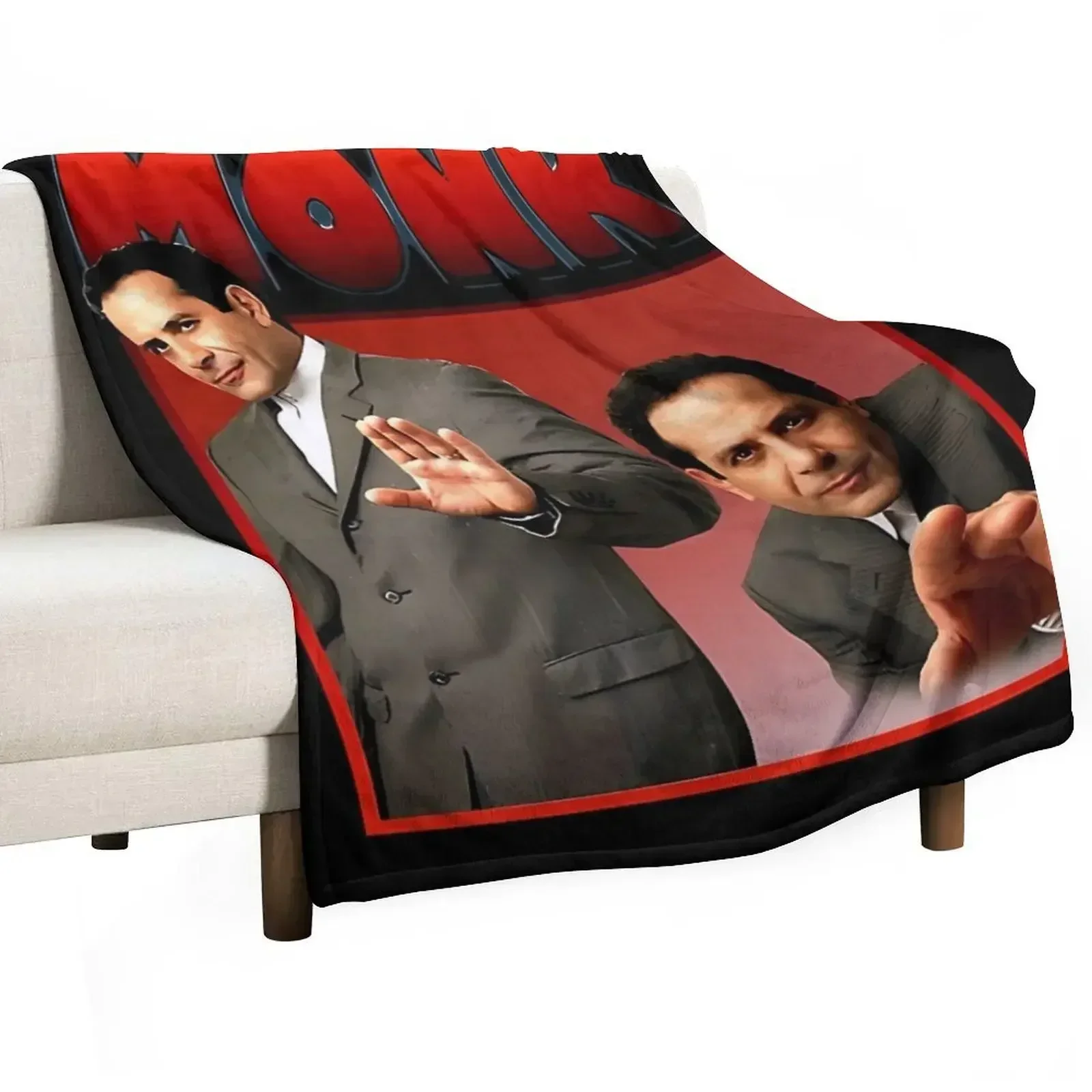 Adrian Monk Adrian Monk Adrian Monk Throw Blanket Furrys Fashion Sofas bed plaid Beautifuls Vintage Hairy Blankets