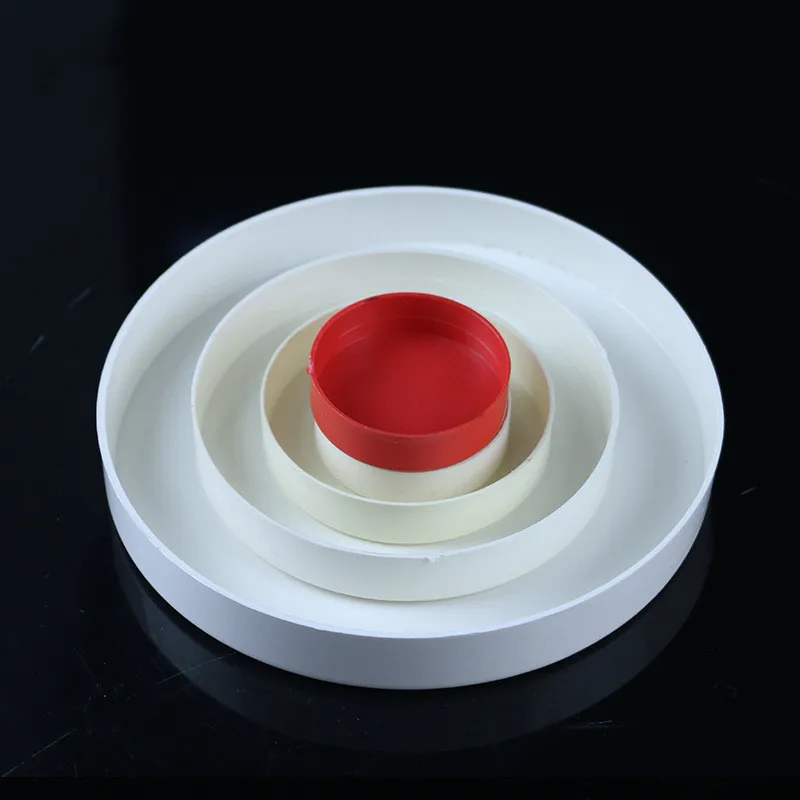 PVCパイプ用の丸いプラスチックカバー,50〜200mm,2個,プラスチックチューブ,インサート,装飾,ほこり,排水管継手