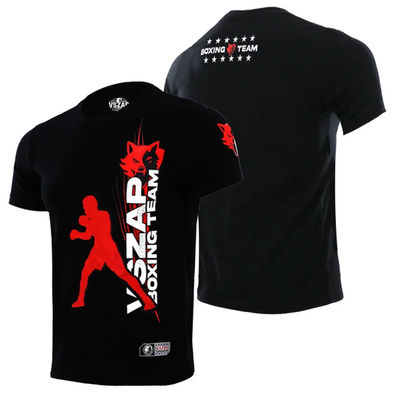 Herren Damen T-Shirt Outdoor Muay Thai Trainingsanzug Mode Schnelltrocknend Atmungsaktiv Gym Kurzarm Rundhals Lässiges Sommer-Oberteil – Detail 14
