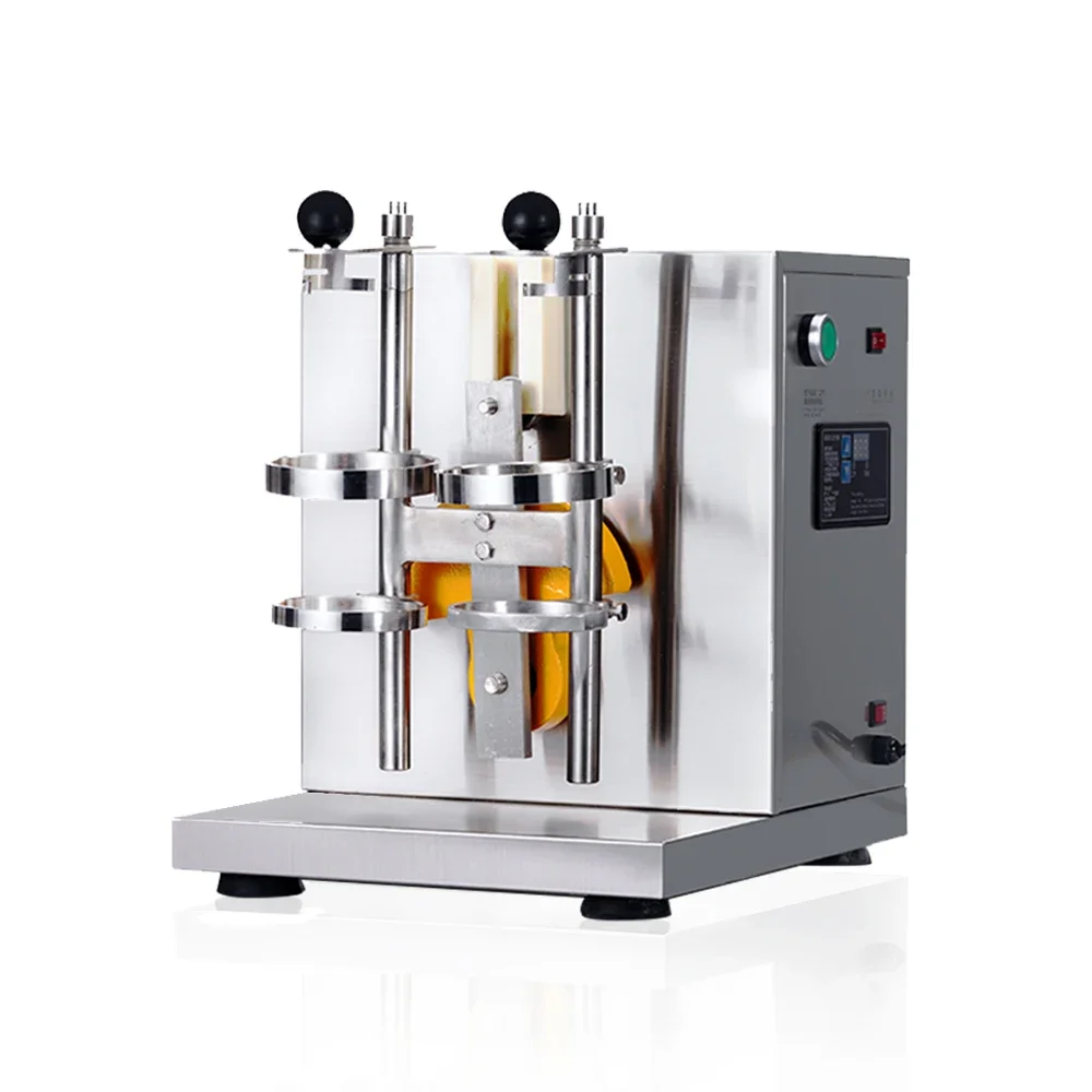

Easy Operation Automatic Double Bottles Shaking Machine For Bubble Tea Fruit Juice Beverage Shaker With Pc Shake Cups