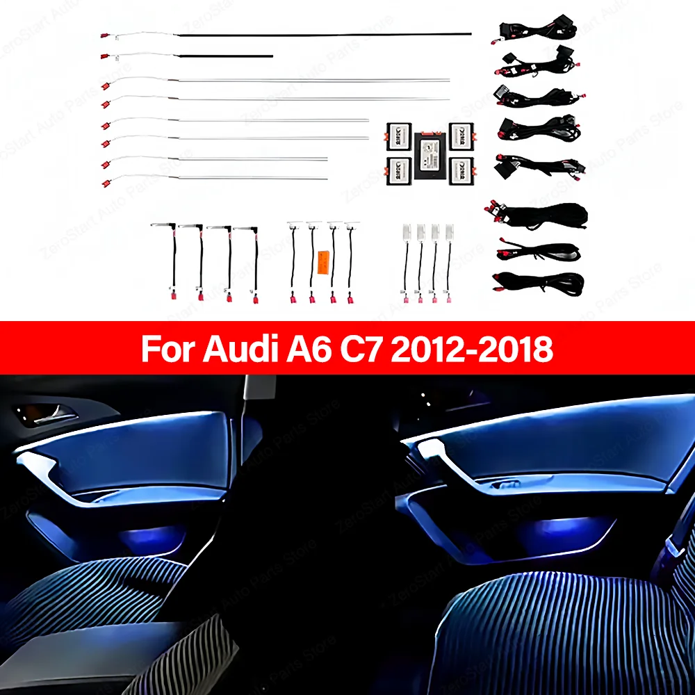 

21 Color APP MMI Control Led Door Center Console Dashboard Ambient Light For Audi A6 A7 C8 2012-2018 Decorative Atmosphere Lamp