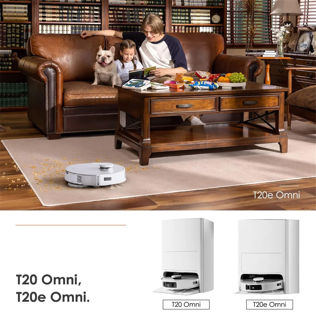 Комплект аксессуаров для робота-пылесоса ECOVACS DEEBOT T20 OMNI / T20e OMNI, мешки для пыли, тряпки для швабры, основная щетка, фильтры