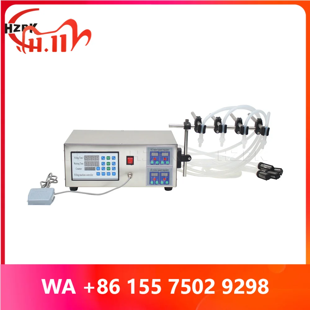Desktop 4 Head Digital Control Liquid Filling hine