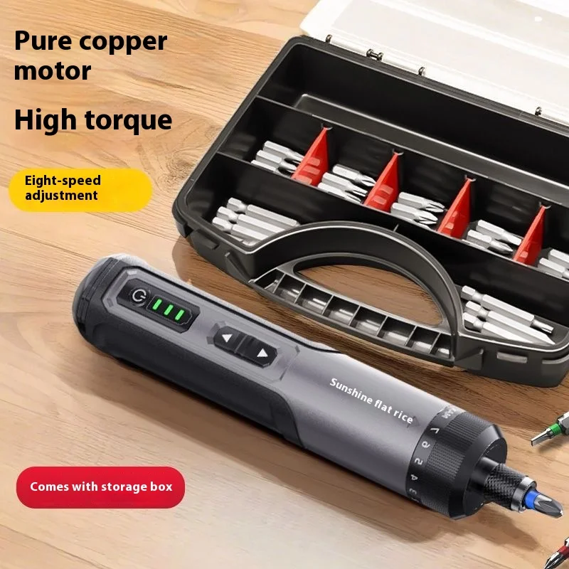 Electric Screwdriver Battery Rechargeable Cordless Screwdriver Cordless Impact Screwdriver Household Maintenance Repair