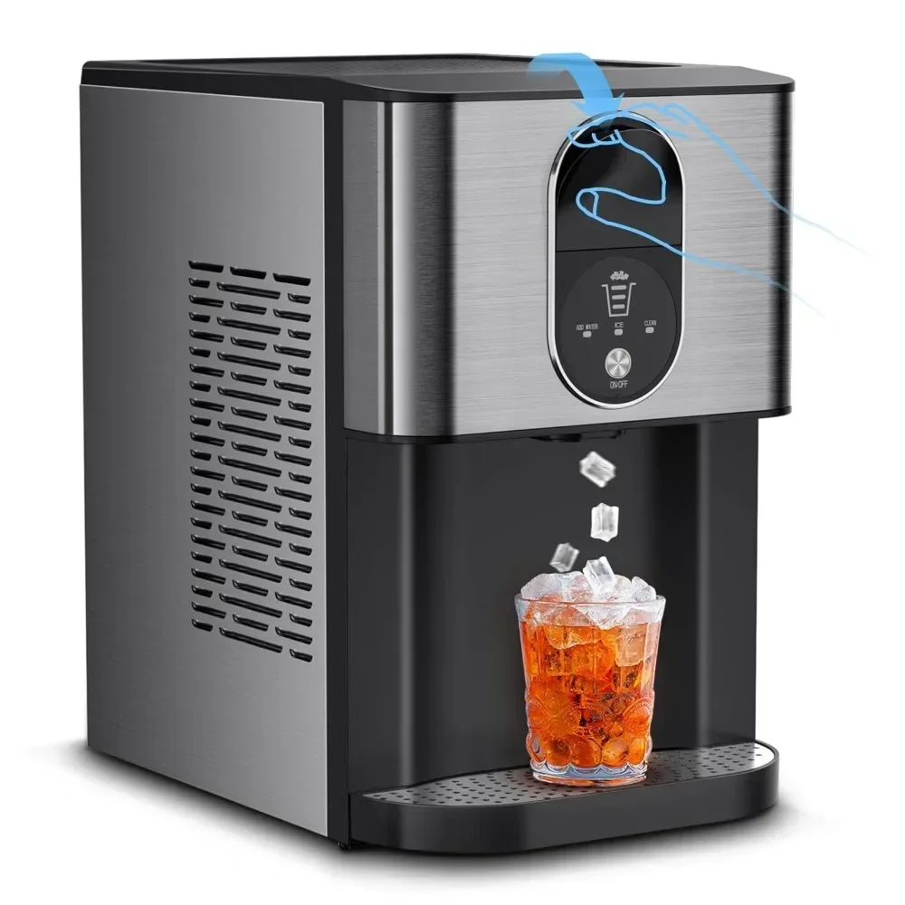 Nugget Ice Maker Dispenser, Self Dispensing Pellet Ice Maker, 44lbs/24H,