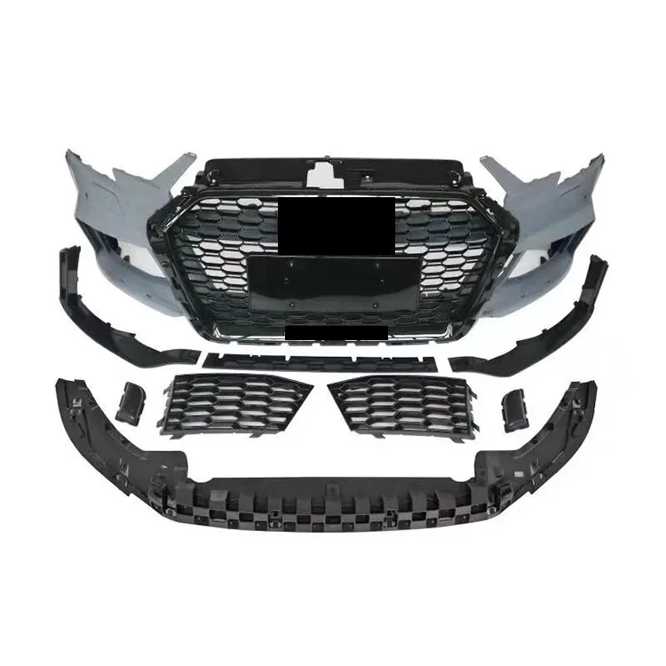 

Front Bumper with Grill for General Version A3 Cosmetic Into Rs3 Car Body Kits Rear Bumper 2017 2018 2019 2020